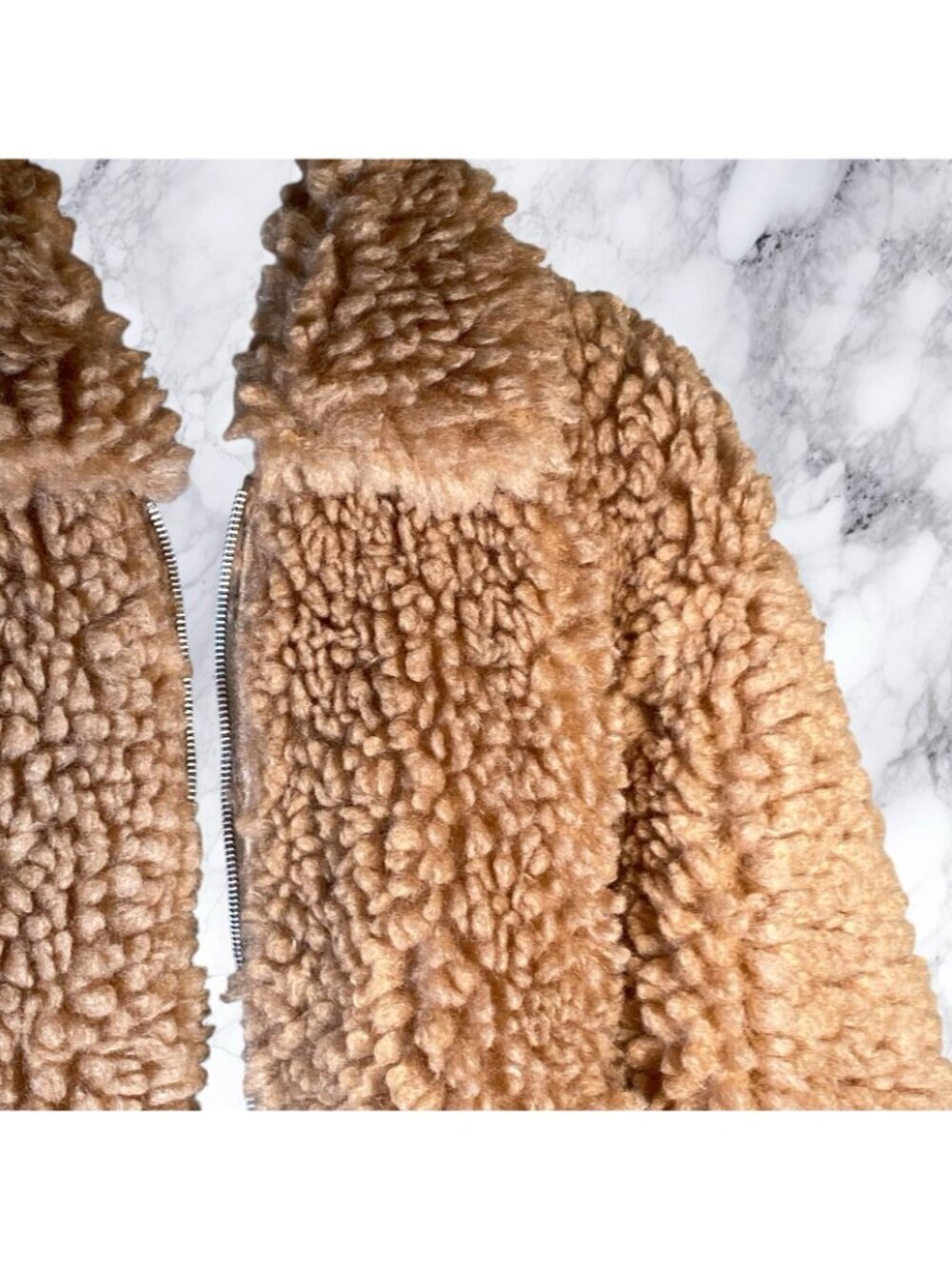 MORE TO COME Indira Teddy Jacket - Camel - Picture 3 of 12